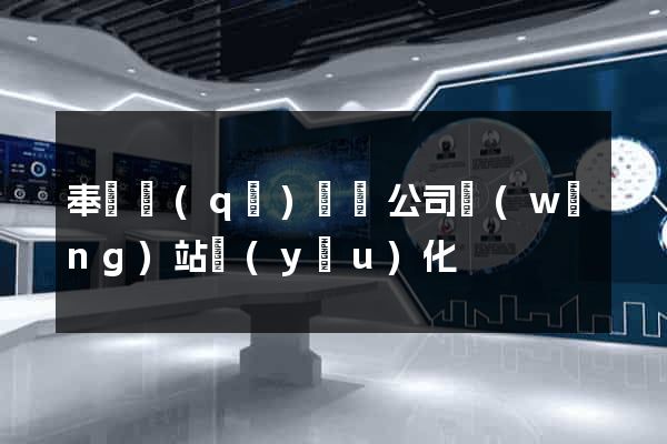 奉賢區(qū)設計公司網(wǎng)站優(yōu)化