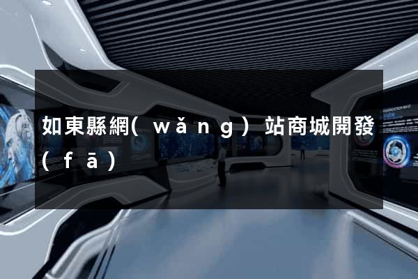 如東縣網(wǎng)站商城開發(fā)