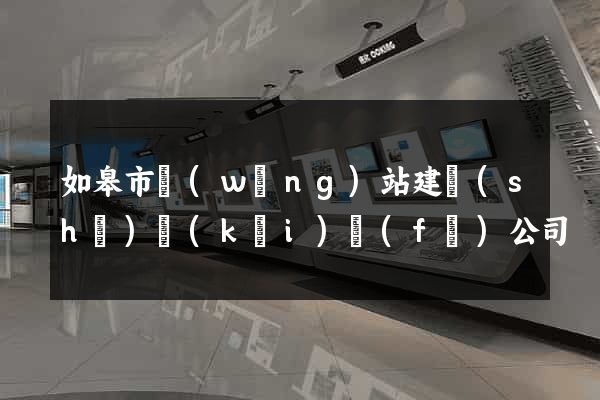 如皋市網(wǎng)站建設(shè)開(kāi)發(fā)公司
