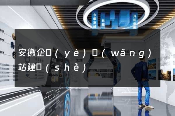 安徽企業(yè)網(wǎng)站建設(shè)
