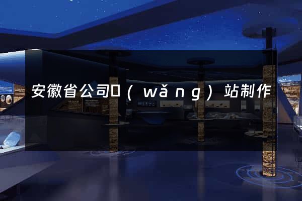 安徽省公司網(wǎng)站制作