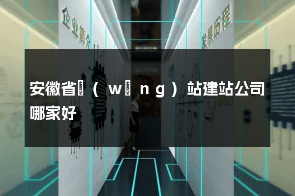 安徽省網(wǎng)站建站公司哪家好