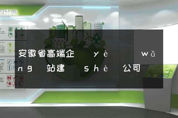 安徽省高端企業(yè)網(wǎng)站建設(shè)公司