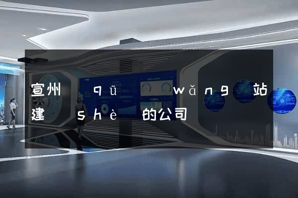 宣州區(qū)網(wǎng)站建設(shè)的公司
