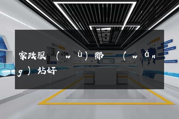 家政服務(wù)那個網(wǎng)站好