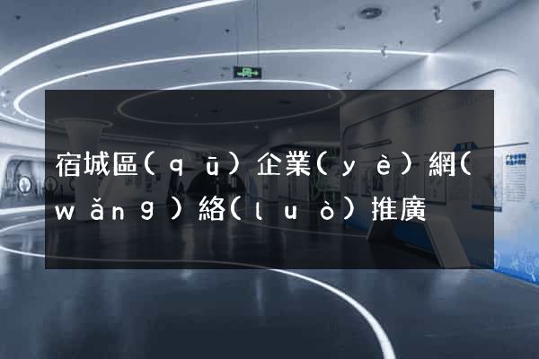 宿城區(qū)企業(yè)網(wǎng)絡(luò)推廣
