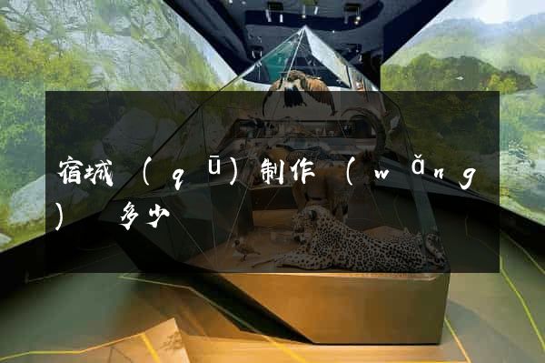 宿城區(qū)制作網(wǎng)頁多少錢