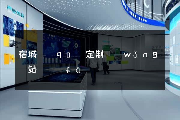 宿城區(qū)定制網(wǎng)站開發(fā)