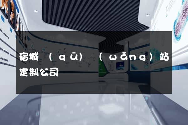 宿城區(qū)網(wǎng)站定制公司