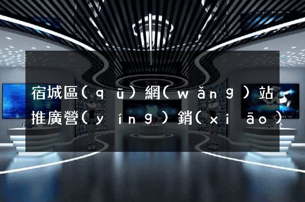 宿城區(qū)網(wǎng)站推廣營(yíng)銷(xiāo)