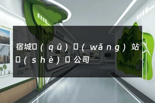宿城區(qū)網(wǎng)站設(shè)計公司