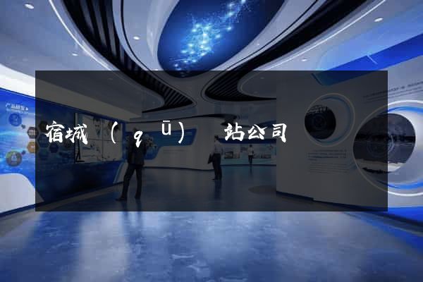 宿城區(qū)網站公司