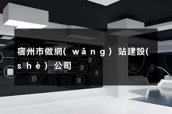 宿州市做網(wǎng)站建設(shè)公司