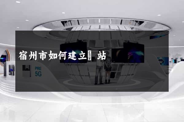 宿州市如何建立網站