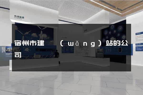 宿州市建設網(wǎng)站的公司