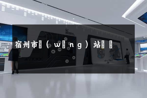 宿州市網(wǎng)站營銷