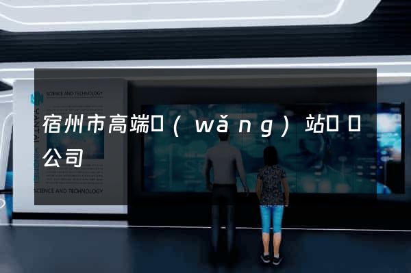 宿州市高端網(wǎng)站設計公司