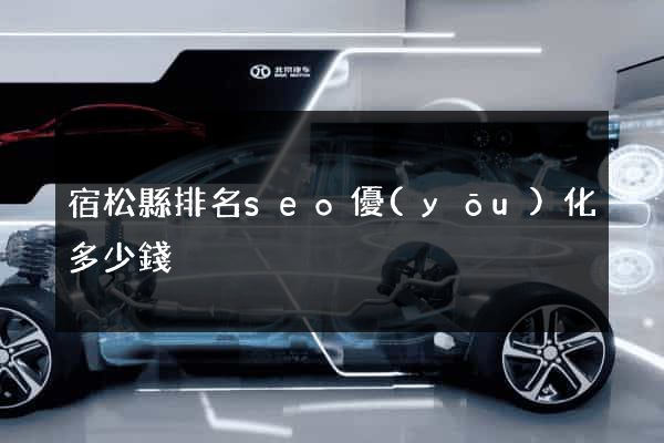 宿松縣排名seo優(yōu)化多少錢