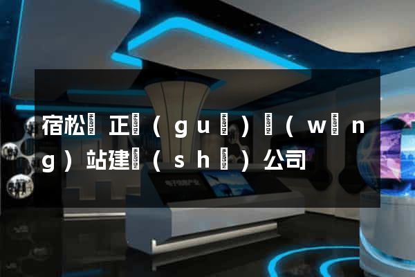 宿松縣正規(guī)網(wǎng)站建設(shè)公司