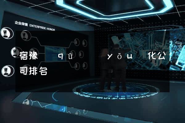 宿豫區(qū)優(yōu)化公司排名