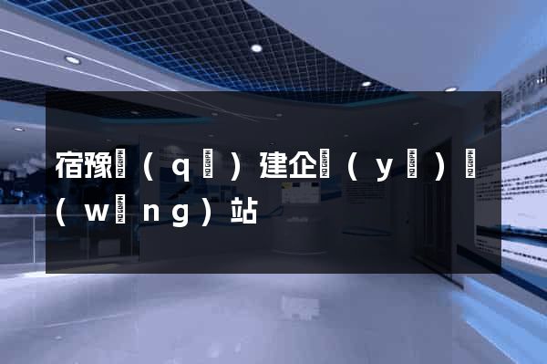 宿豫區(qū)建企業(yè)網(wǎng)站