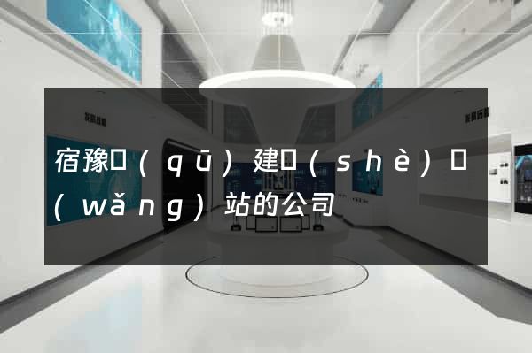 宿豫區(qū)建設(shè)網(wǎng)站的公司