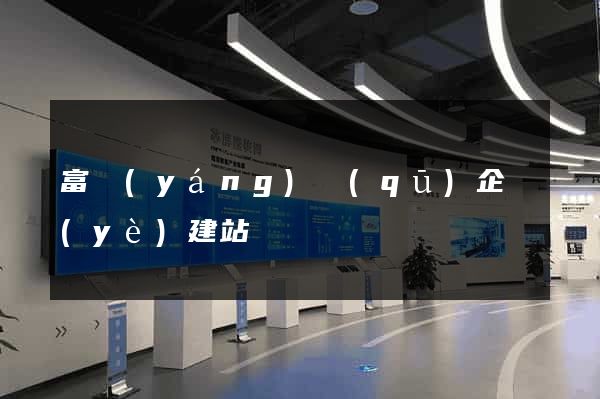富陽(yáng)區(qū)企業(yè)建站