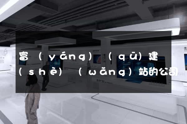 富陽(yáng)區(qū)建設(shè)網(wǎng)站的公司