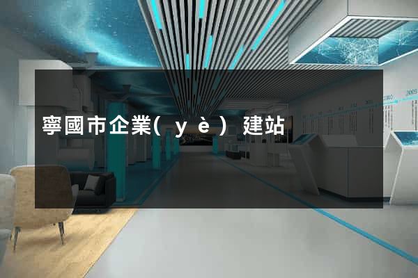 寧國市企業(yè)建站