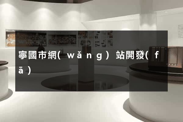 寧國市網(wǎng)站開發(fā)