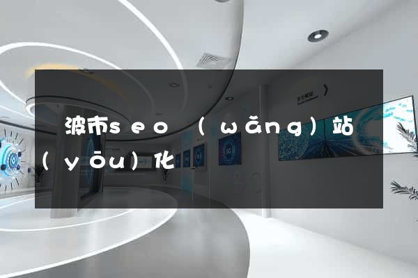 寧波市seo網(wǎng)站優(yōu)化