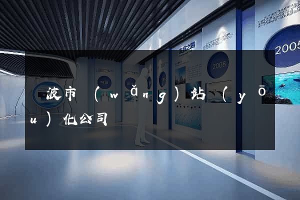 寧波市網(wǎng)站優(yōu)化公司