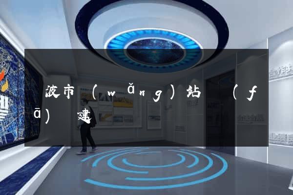 寧波市網(wǎng)站開發(fā)與建設