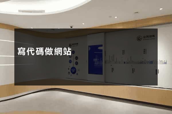 寫代碼做網站