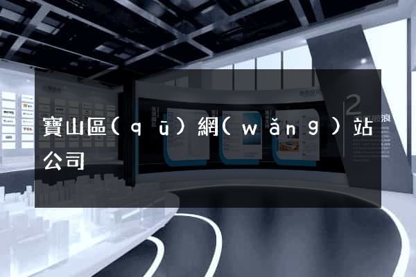 寶山區(qū)網(wǎng)站公司