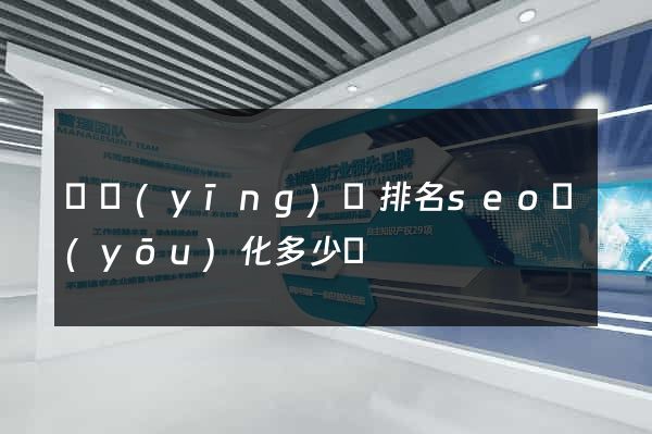 寶應(yīng)縣排名seo優(yōu)化多少錢