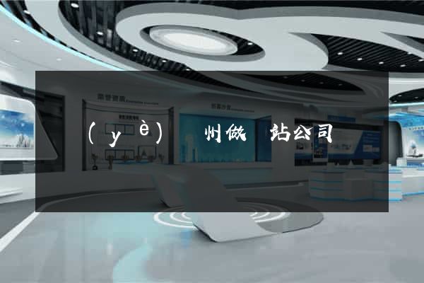 專業(yè)廣州做網站公司