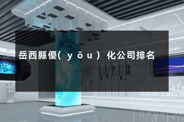 岳西縣優(yōu)化公司排名