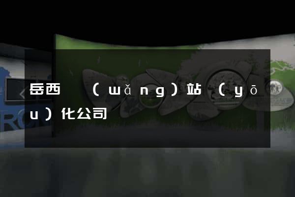 岳西縣網(wǎng)站優(yōu)化公司