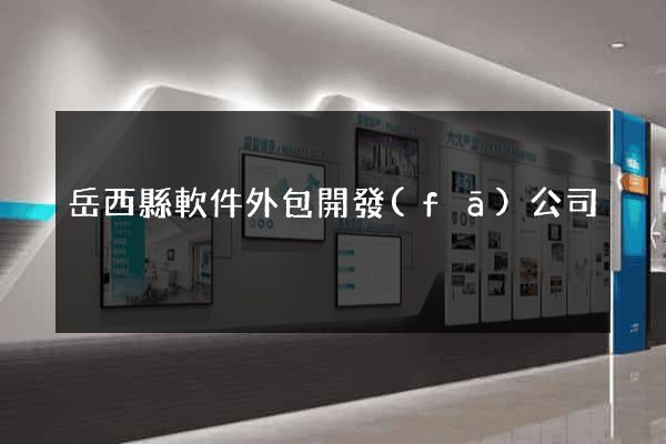 岳西縣軟件外包開發(fā)公司