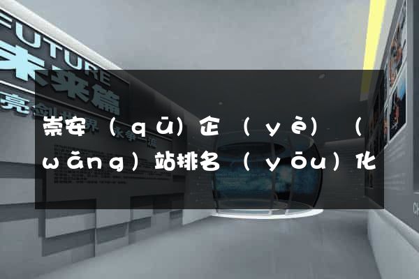 崇安區(qū)企業(yè)網(wǎng)站排名優(yōu)化