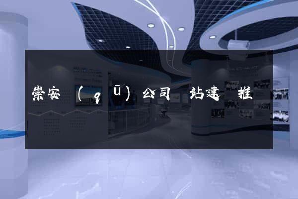 崇安區(qū)公司網站建設推廣