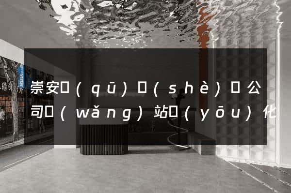 崇安區(qū)設(shè)計公司網(wǎng)站優(yōu)化