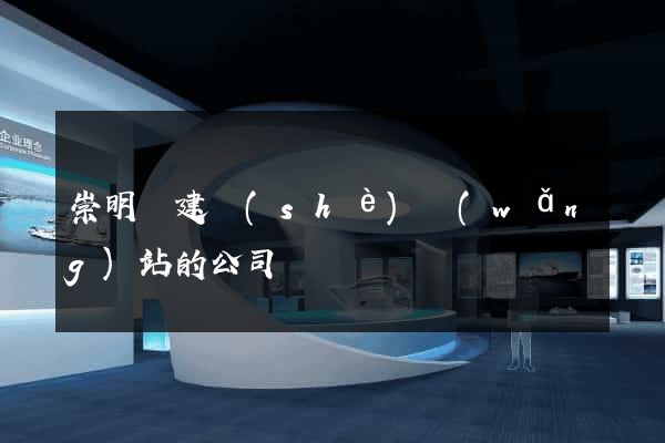 崇明縣建設(shè)網(wǎng)站的公司