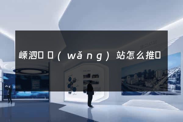 嵊泗縣網(wǎng)站怎么推廣