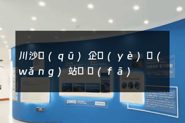 川沙區(qū)企業(yè)網(wǎng)站開發(fā)