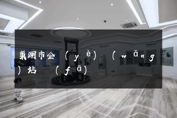 巢湖市企業(yè)網(wǎng)站開發(fā)
