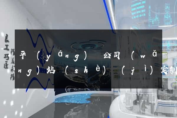 平陽(yáng)縣公司網(wǎng)站設(shè)計(jì)定制