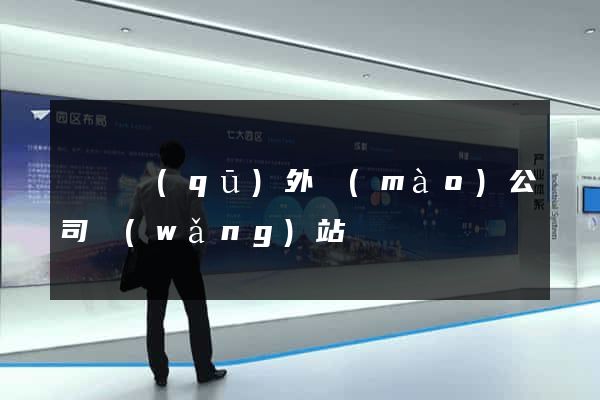 廬陽區(qū)外貿(mào)公司網(wǎng)站
