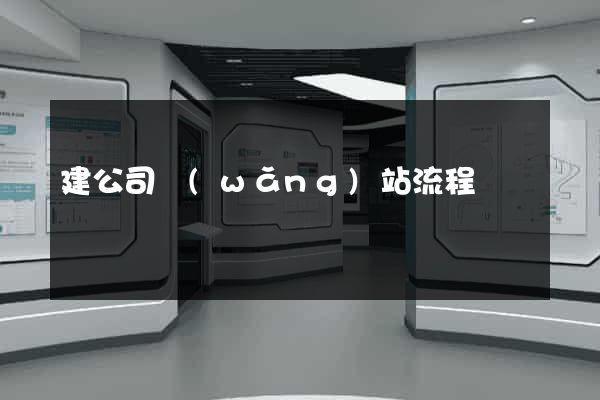 建公司網(wǎng)站流程